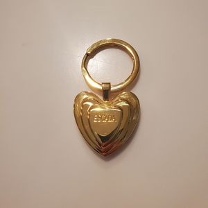 Escada Gold Heart Keyring Keychain